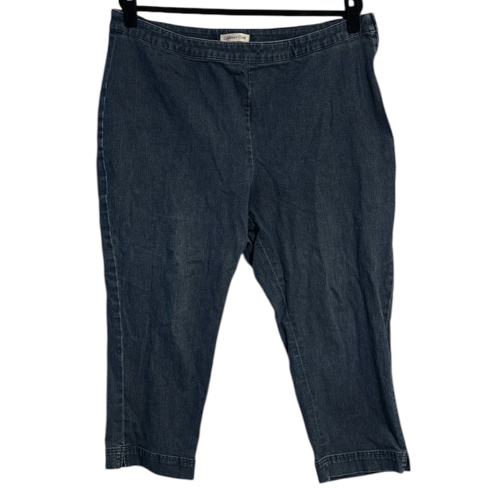 🌻 Coldwater Creek Denim Stretch Capri Pants (See Measurements)